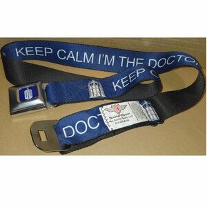DR WHO Buckle Down Seatbelt Belt Keep Calm I'm The Doctor